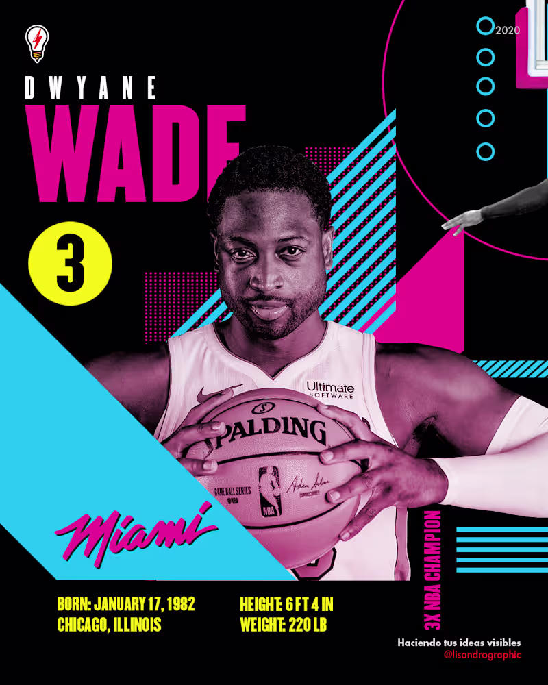 Cover image for Dwayne Wade Instagram Post on Behance