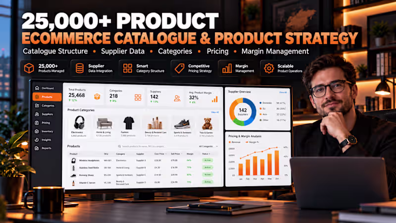 Cover image for 25,000+ Product Ecommerce Catalogue &