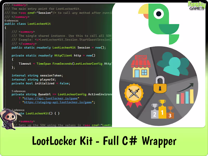 Cover image for LootLocker has SDKs for Unity,