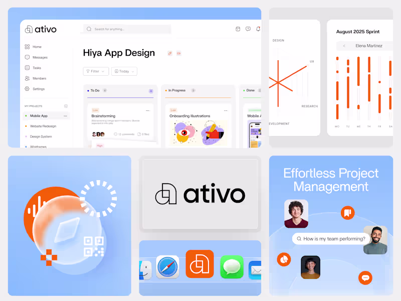 Cover image for Ativo · UX/UI and Brand Identity