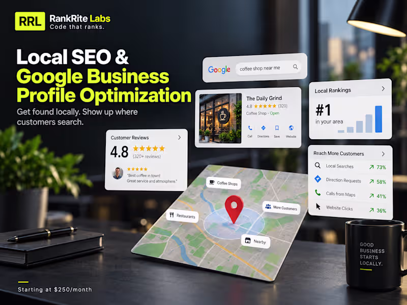 Cover image for Local SEO + Google Profile Optimization — $250/month