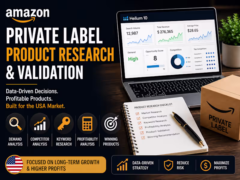 Cover image for Amazon Private Label Product Research & Validation