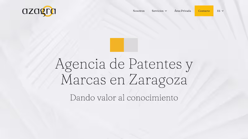 Cover image for Azagra Patentes y Marcas