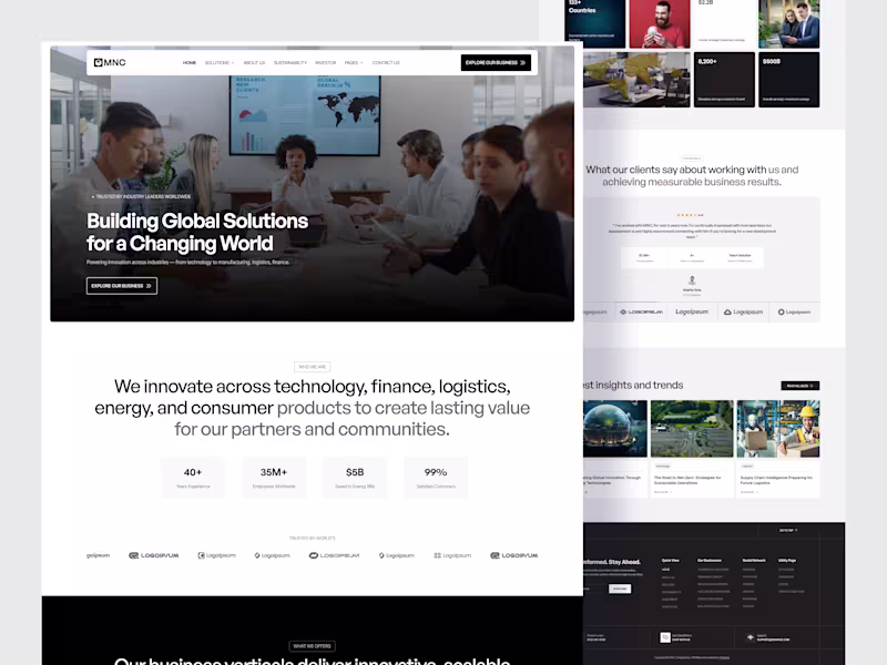 Cover image for MNC corporate and multinational website