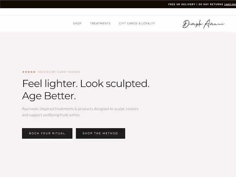 Cover image for Dimple Amani | Holistic Beauty and Wellness