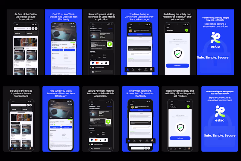 Cover image for Designing a Secure Marketplace UX for Eskro Mobile App
