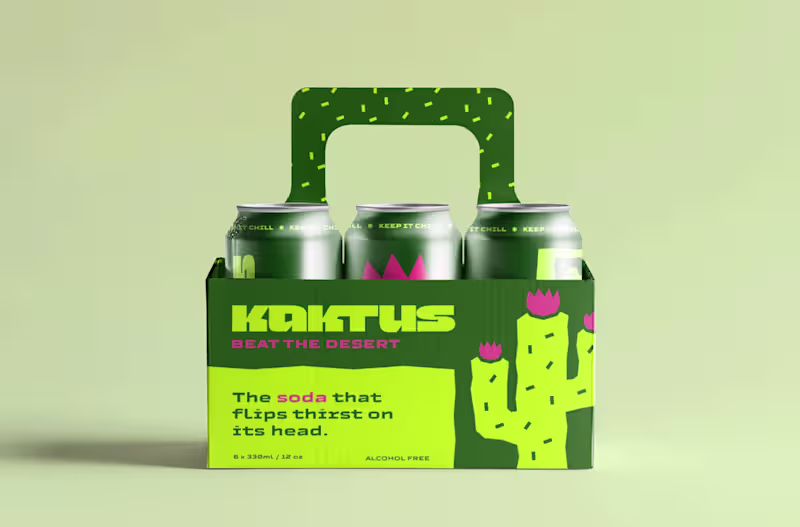 Cover image for Kactus Soda - Branding & Packaging Design