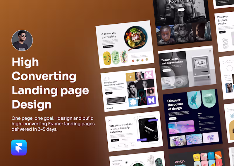 Cover image for High Converting Framer Landing Page Design