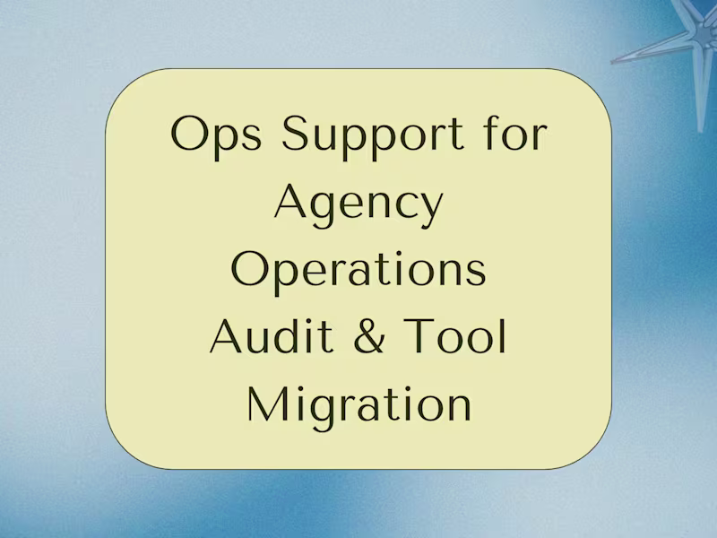 Cover image for Creative Agency Operations Streamlining