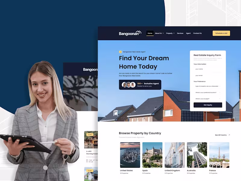 Cover image for Engaging Websites & Landing Pages for Real Estate Professionals