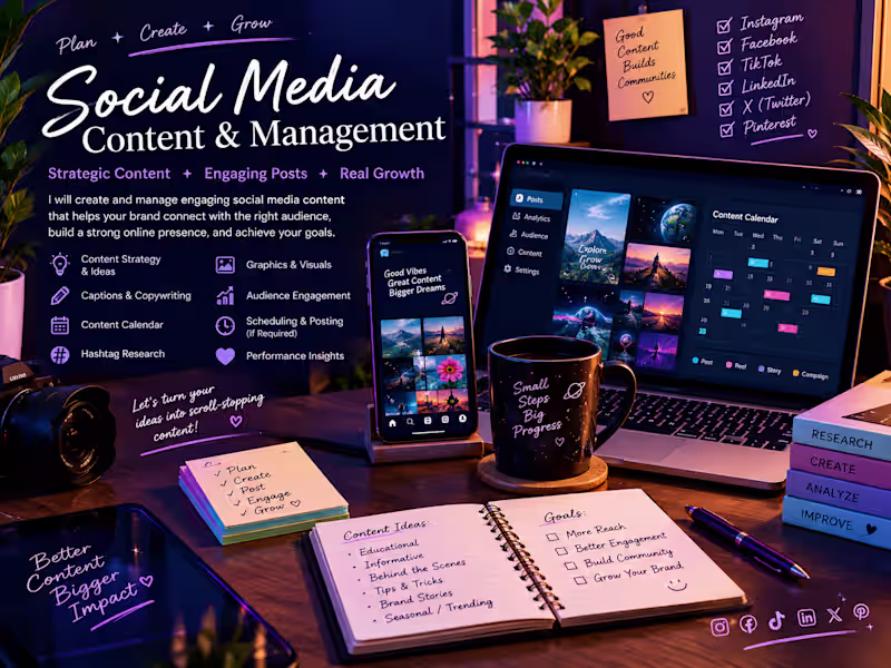 Cover image for Social Media Content & Management