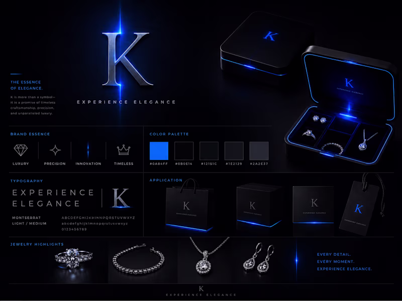 Cover image for K — Luxury Brand Identity & Product Design System