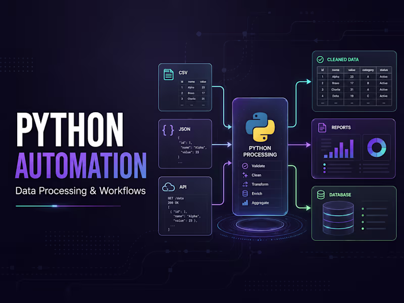 Cover image for Python Automation and Data Processing