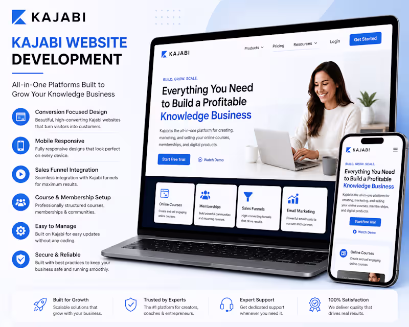 Cover image for Kajabi Website & Funnel Development