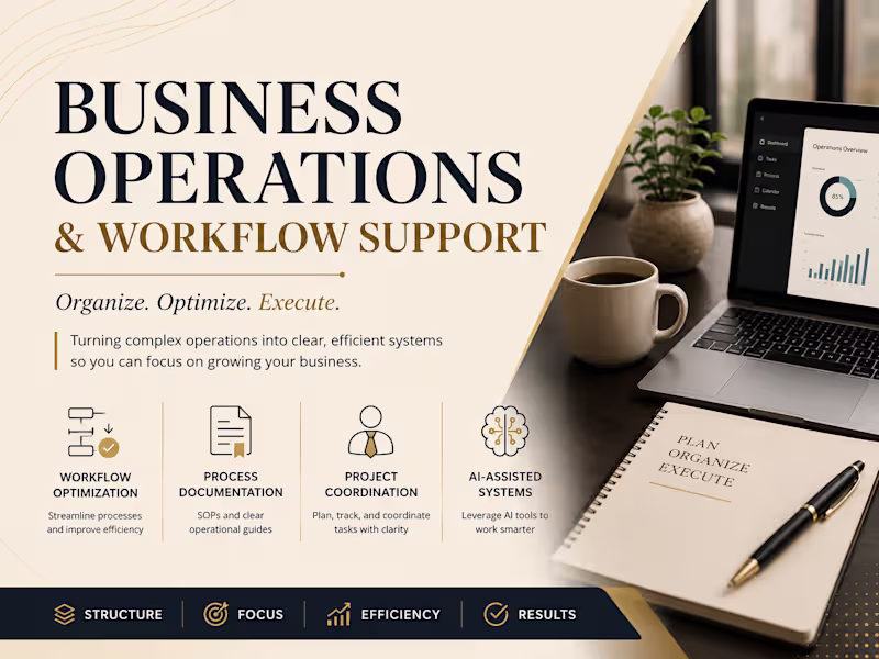 Cover image for Business Operations & Workflow Support