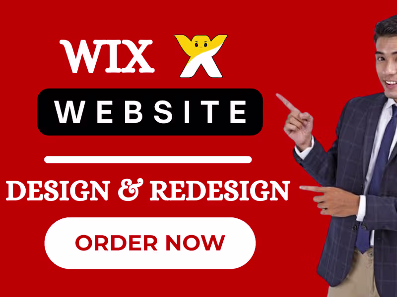 Cover image for i will redesign wix website design wix website studio wix SEO