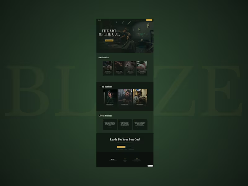 Cover image for Concept landing page for a