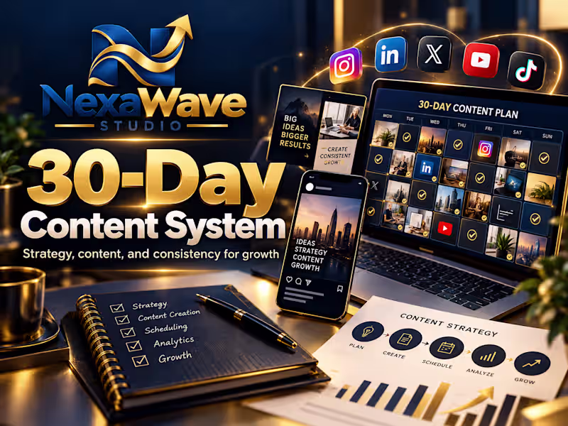 Cover image for 30-Day Social Media Content System