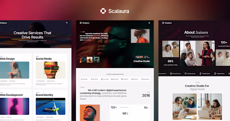 Cover image for Scalaura - Protfolio Website Template