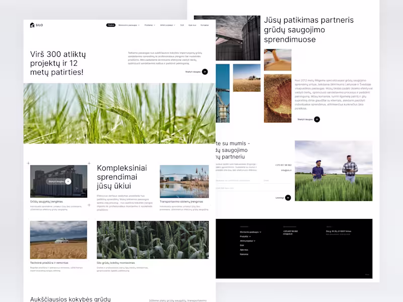 Cover image for Silo - Agricultural Services Full website design for Silo, a...