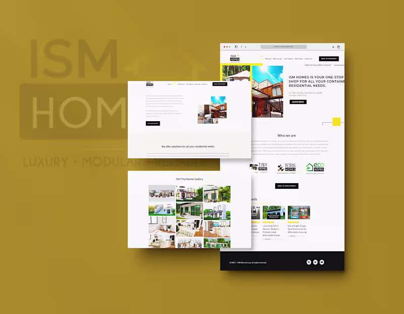 Cover image for ISM Homes Construction Website Design & Development