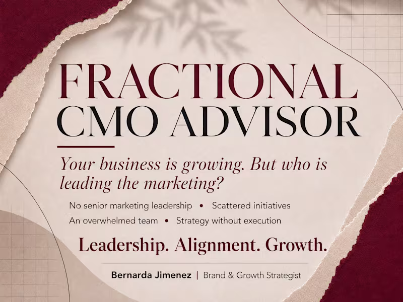 Cover image for Fractional CMO Advisory
