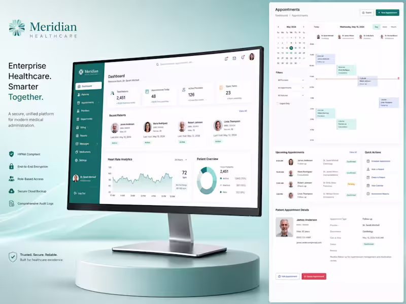 Cover image for Meridian Healthcare Management Platform