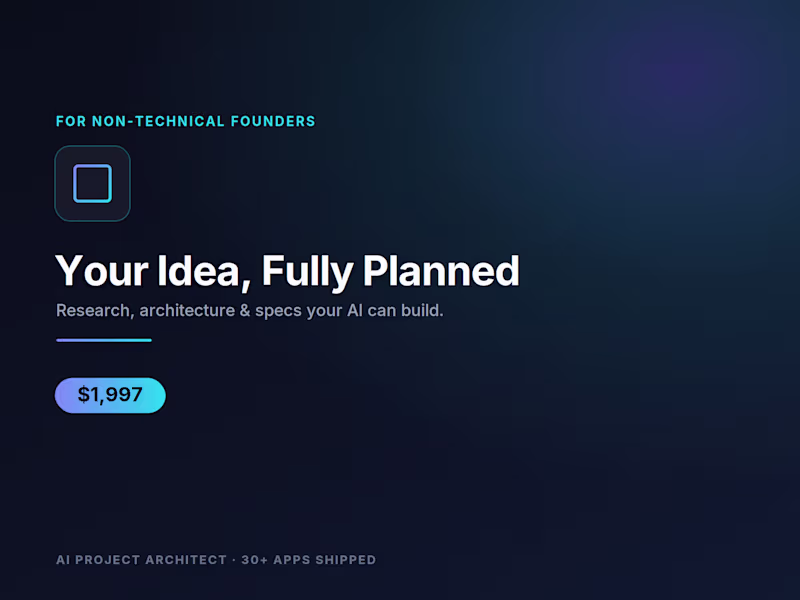 Cover image for  Idea to Launched SaaS — Full AI Project Blueprint