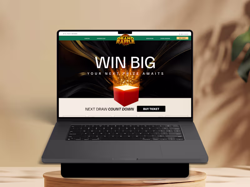 Cover image for Grand Raffle - Landing Page