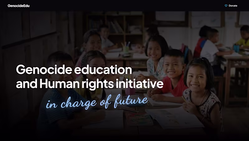 Cover image for GenocideEdu – NGO Website for