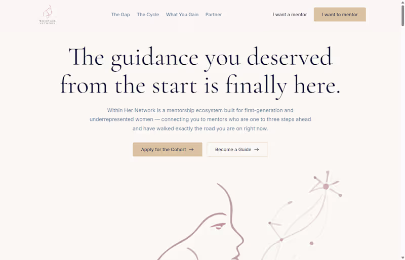 Cover image for Within Her Network — Mentorship platform