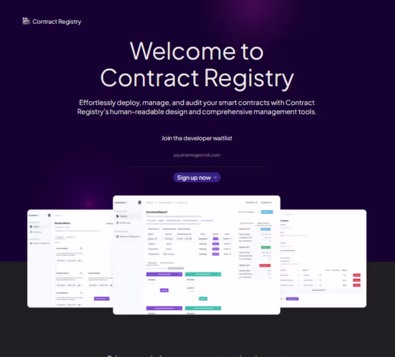 Cover image for Contract Registry