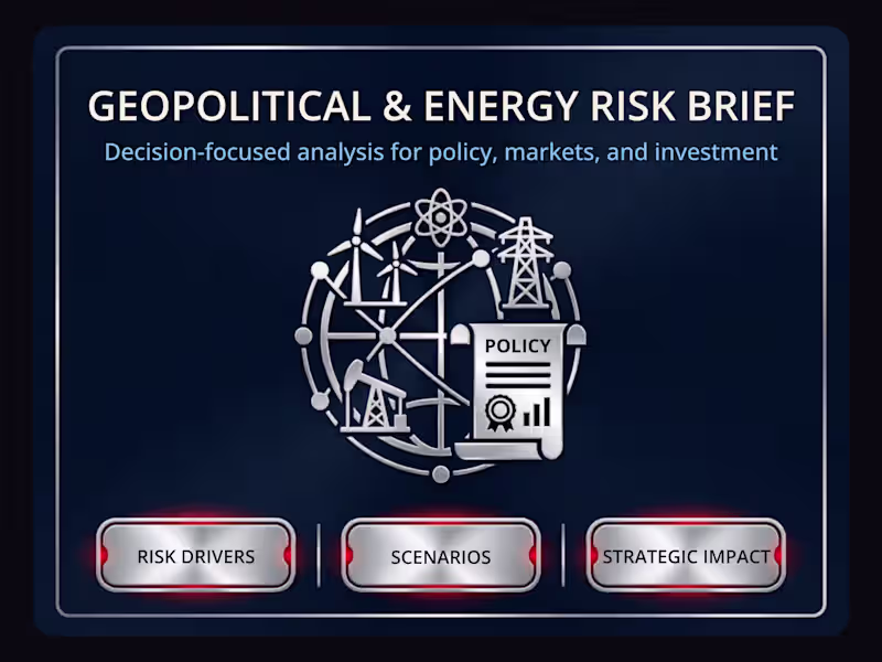 Cover image for Geopolitical and Energy Risk Brief