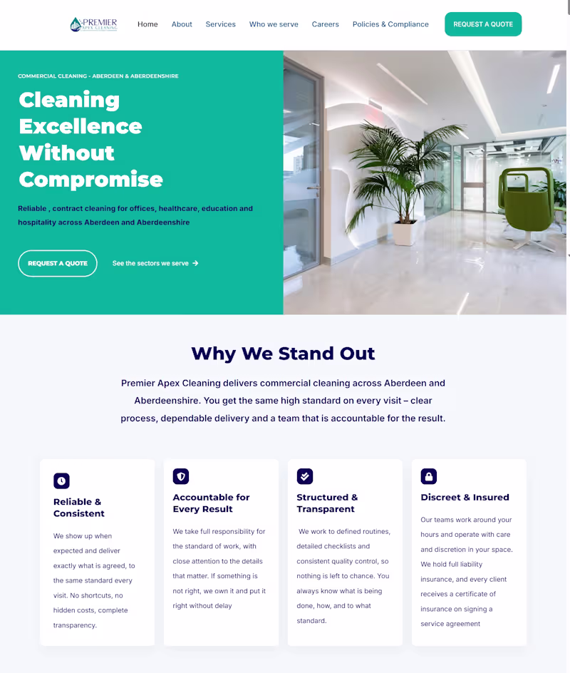 Cover image for Designed and built the website
