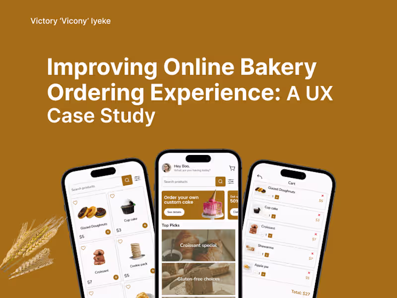 Cover image for Improving Online Bakery Ordering Experience: Case Study :: Beha…