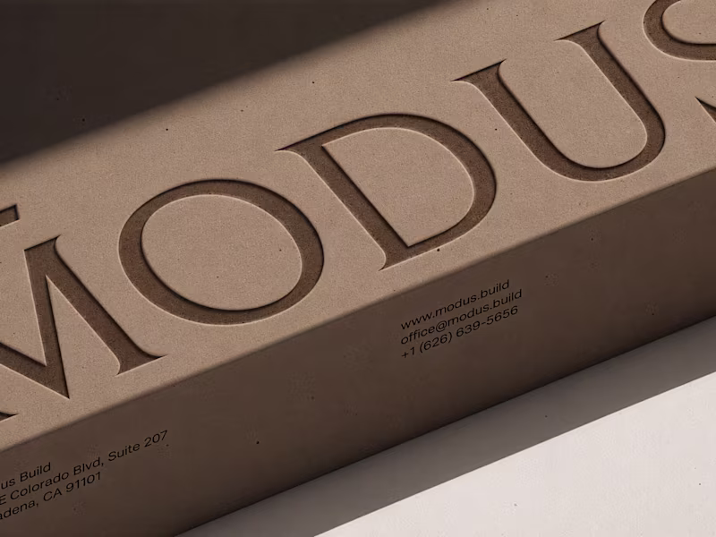 Cover image for MODUS Build - Brand Identity