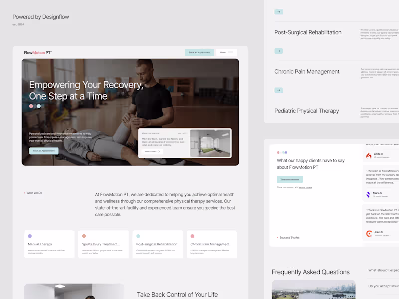 Cover image for Physical Therapy Website