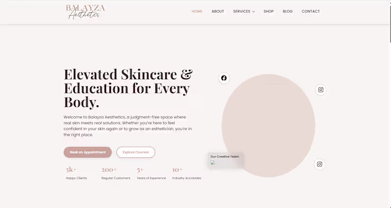 Cover image for Digital Transformation for Balayza Aesthetics