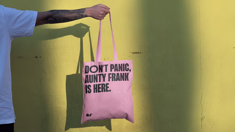 Cover image for Aunty Frank: Brand Identity & Webflow Website