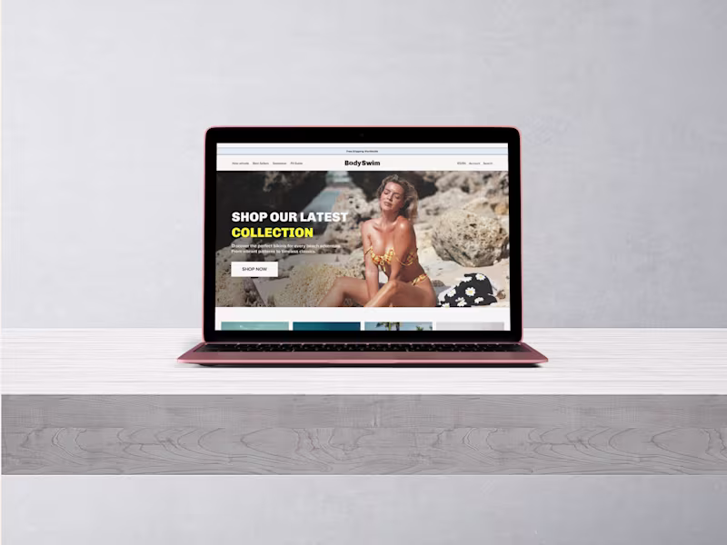 Cover image for Swimwear E-Commerce Landing Page 