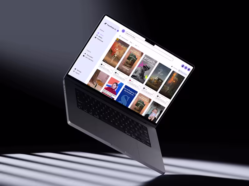 Cover image for UX Research & Product Design for Social Media AI Tool