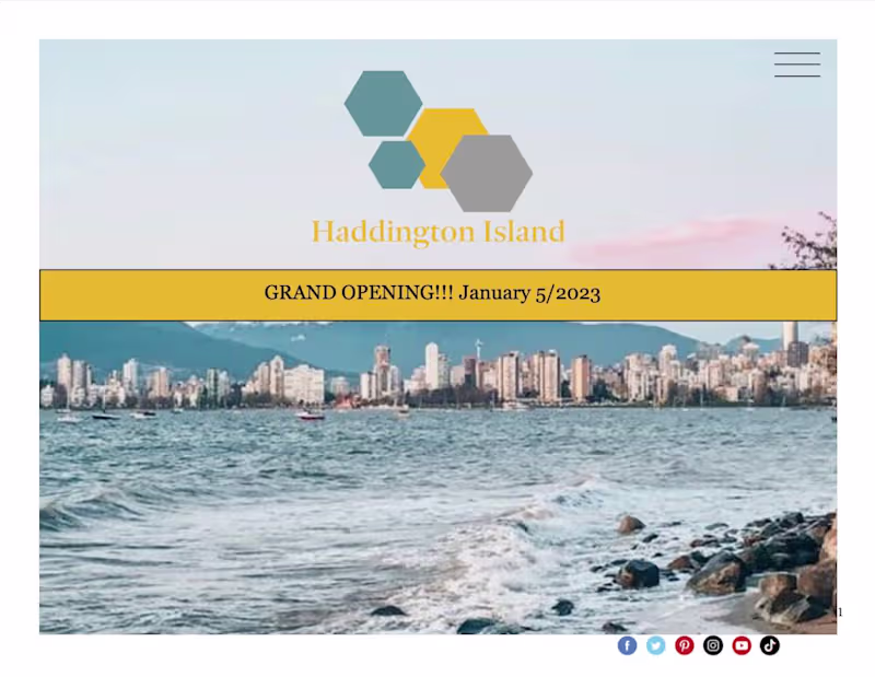 Cover image for Haddington Island Real Estate Marketing Plan