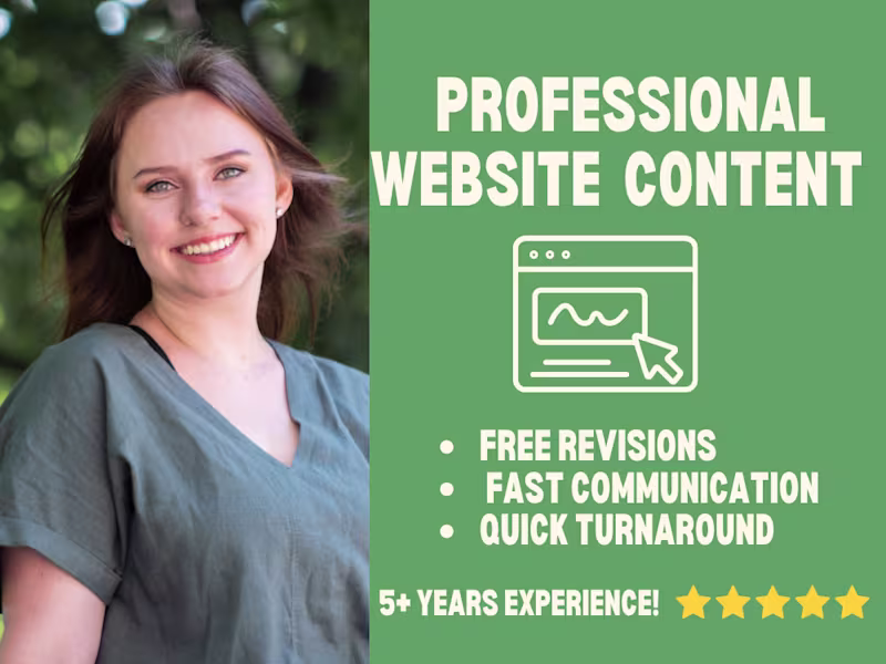 Cover image for I will write engaging website content 