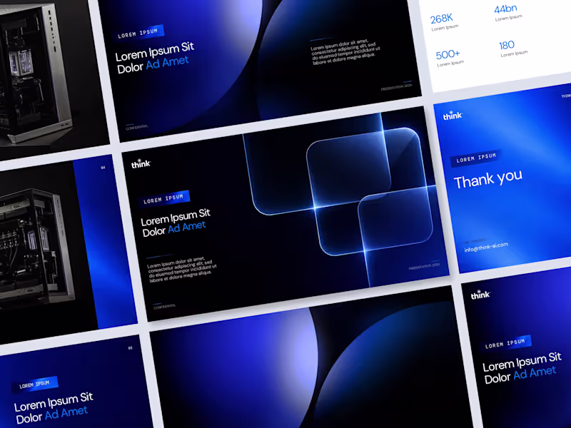 Cover image for Think Ai - Presentation Template Design