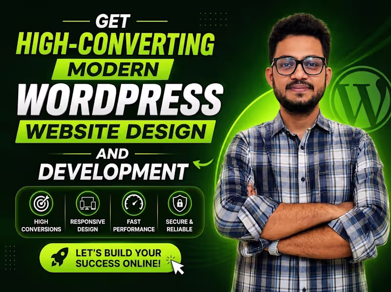 Cover image for Design and Develop High Converting Modern Wordpress Website