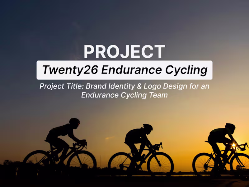 Cover image for Twenty26 Endurance Cycling — Brand Identity & Logo Design