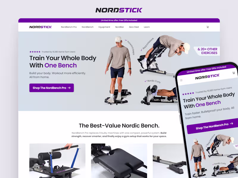 Cover image for The Nordstick Homepage Redesign
