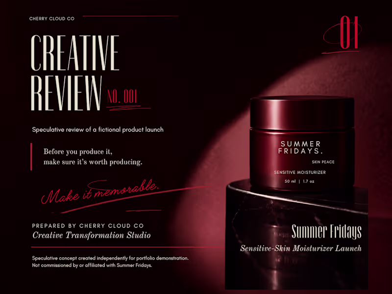 Cover image for a strategic campaign concept review before production