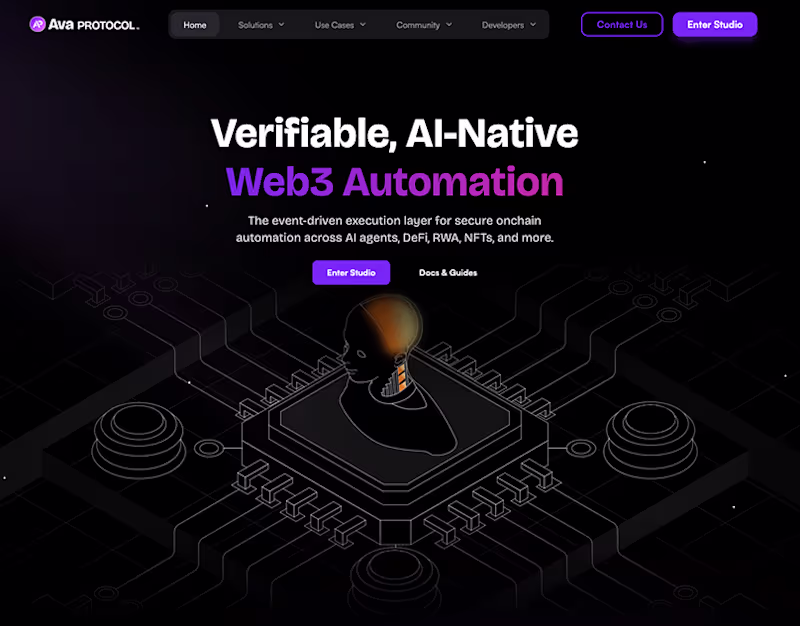 Cover image for Ava Protocol Website