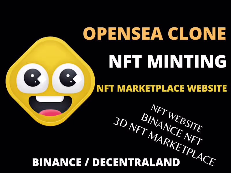 Cover image for nft marketplace development with minting, staking smart contract
